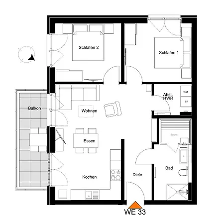 דירה Kueste33 33 טוסנס